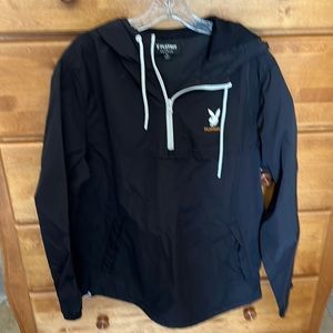 EUC Hard to find Playboy Winbreaker Hoodie